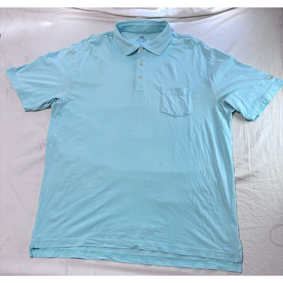 Peter Millar Polo Shirt Mens L Light Blue Short Sleeve Peter Millar Crown - Picture 2 of 8